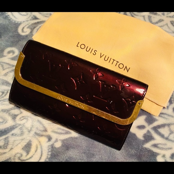 LV💜Portefeuille Rossmore Purple Vernis Wallet - Picture 9 of 16